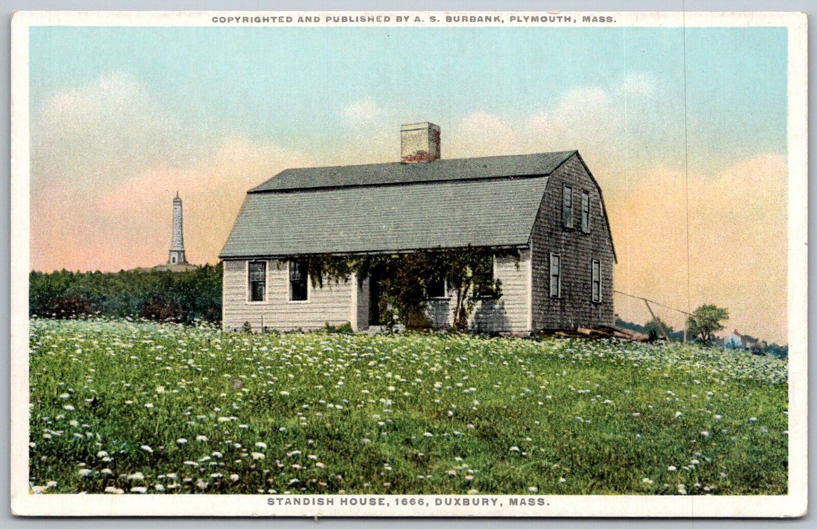 Duxbury Massachusetts c1915 Postcard Standish House 1666
