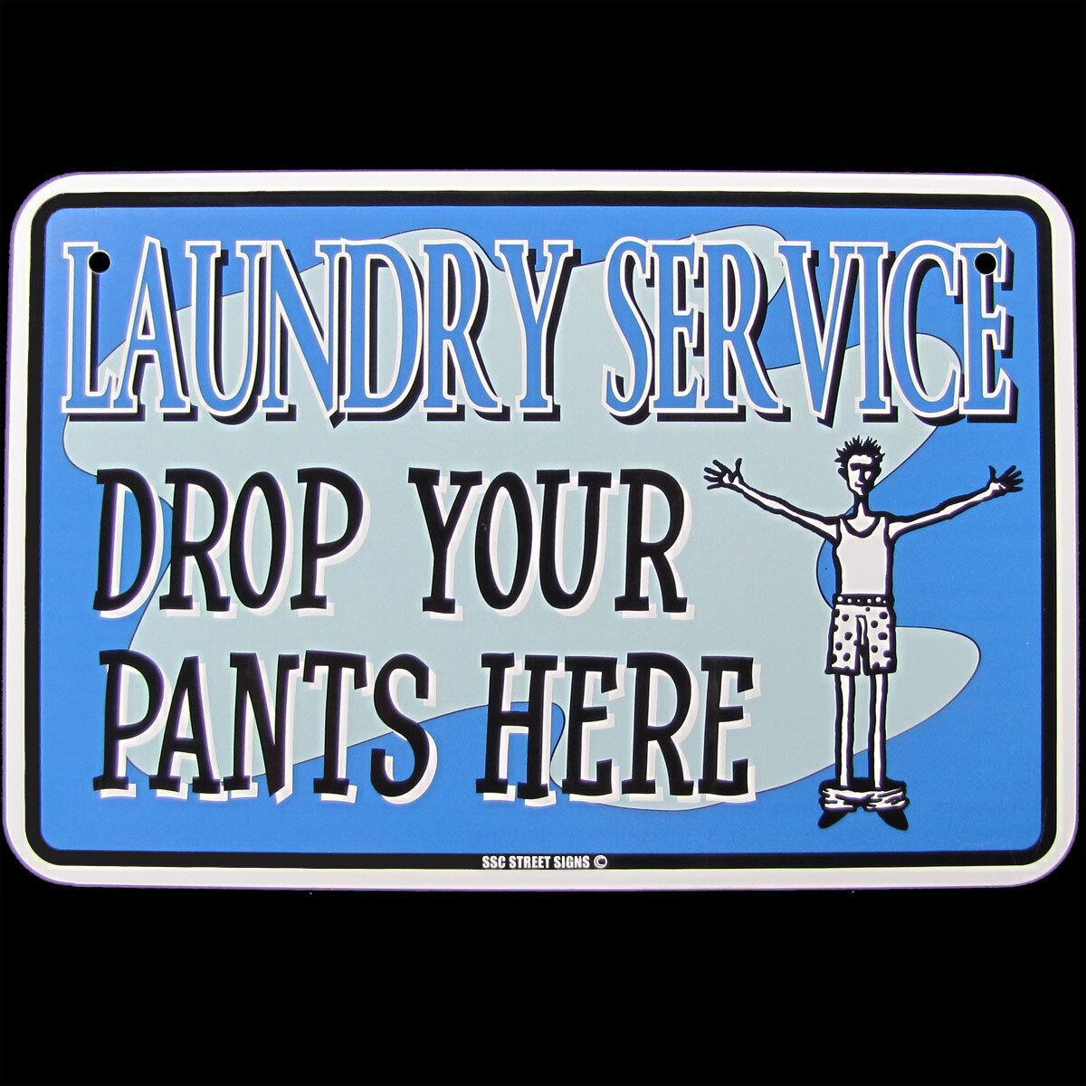 Laundry Room Tin Sign DROP YOUR PANTS HERE Wash Service Ad Funny Home Wall Decor