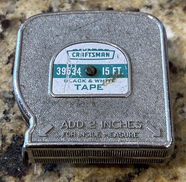 Vintage Craftsman Measure 39543-  15' Measuring Tape, USA