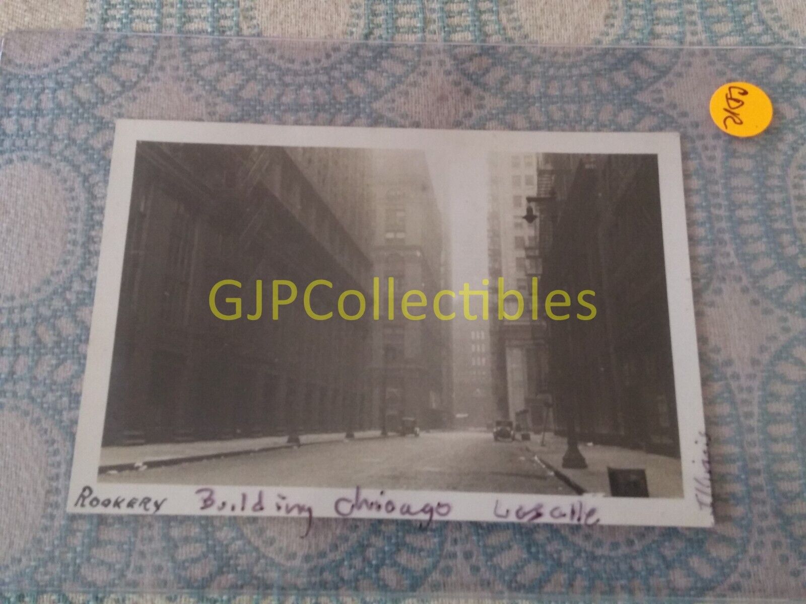 CDR VINTAGE PHOTOGRAPH Spencer Lionel Adams ROOKERY BUILDING CHICAGO LASALLE ST