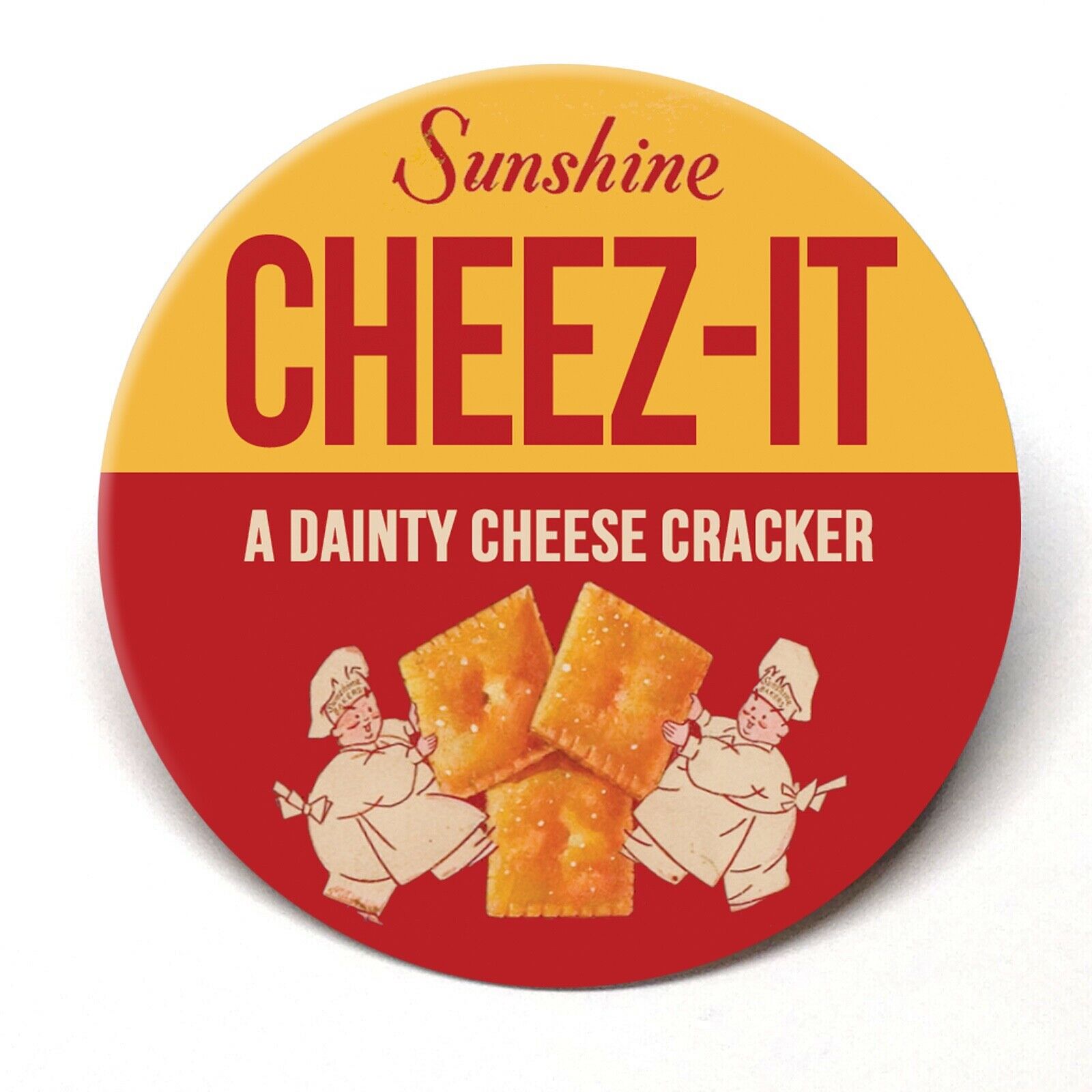 Cheez-It Cheese Crackers Advertising Pocket Mirror Retro Style