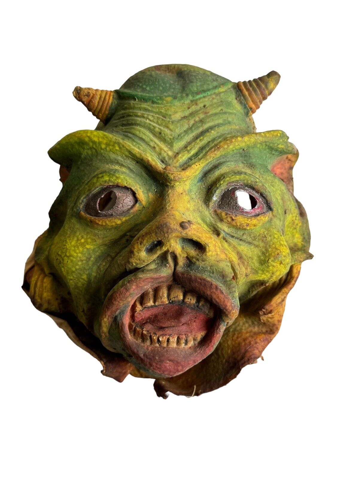 Vtg 1960’s Rare Monster Multicolor Movie Prop Halloween Mask Don Post