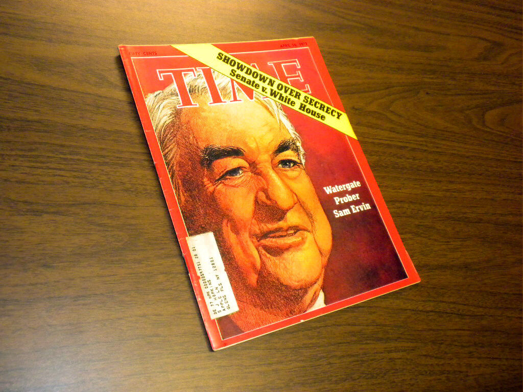 TIME - The Weekly News Magazine - April 16, 1973 WATERGATE PROBER SAM ERVIN