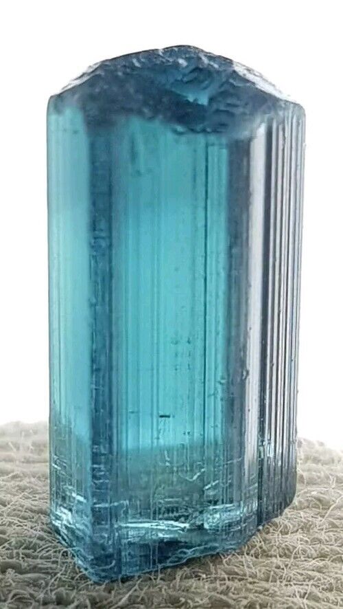 4.35ct Natural Terminated Blue Color TOURMALINE Crystal From Afghanistan 