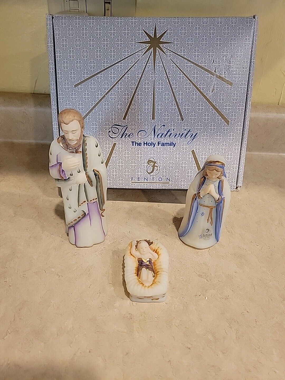 FENTON THE HOLY FAMILY FIRST EDITION With BOX 5280