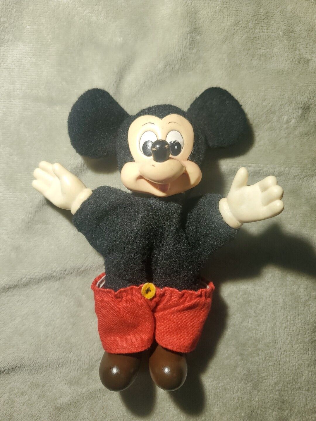 Vintage Disney Mickey Mouse doll hard face and hands