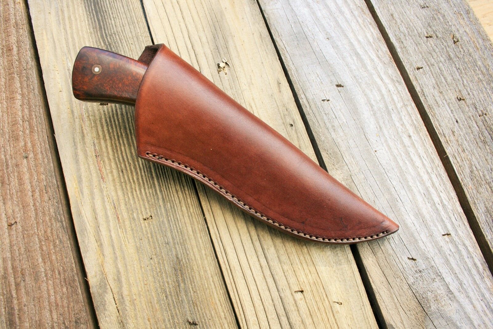 Custom Leather Knife Sheath.  Large 7 7/8\