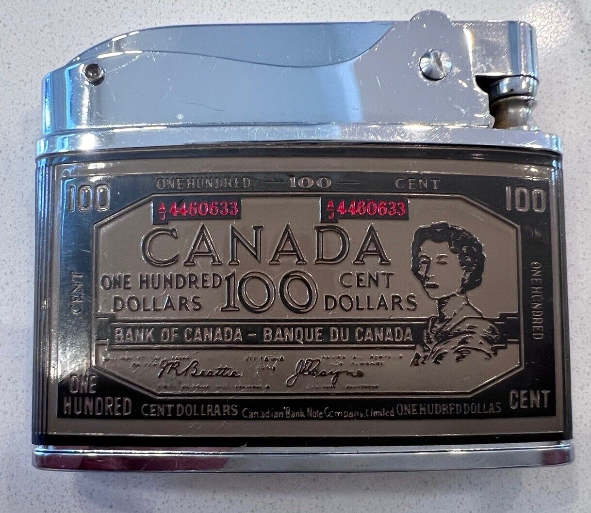Vintage-RARE-$100 Bill Bank of Canada\