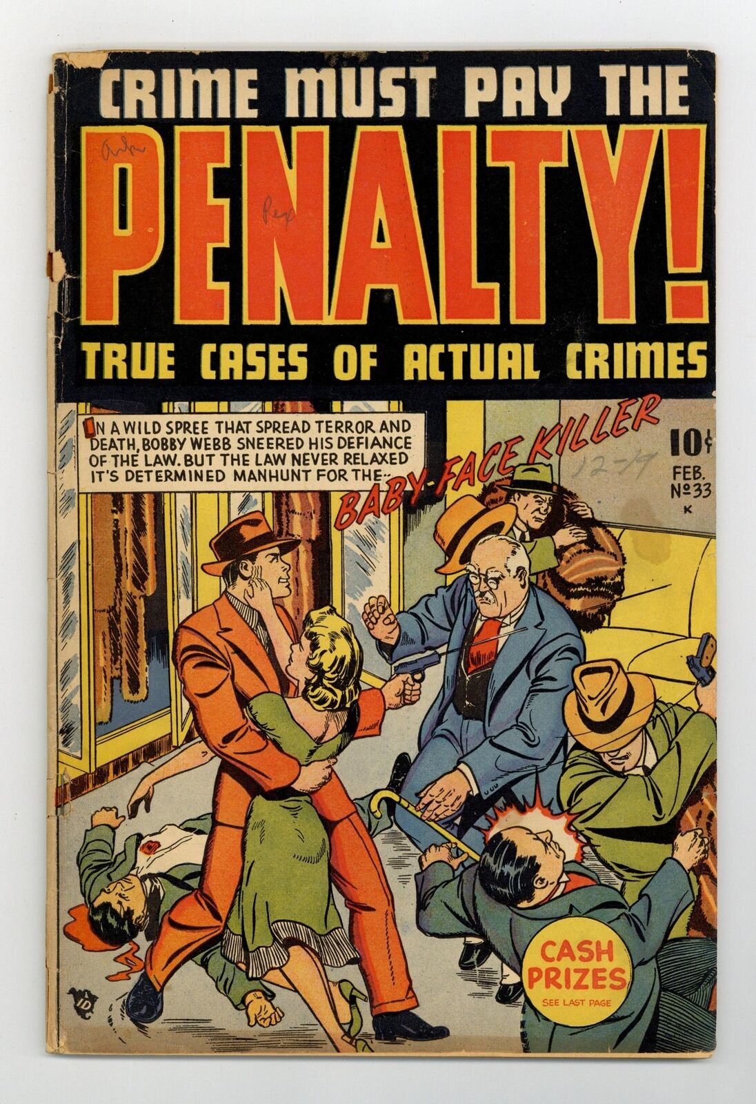 Crime Must Pay The Penalty #33A February 1948 GD 2.0