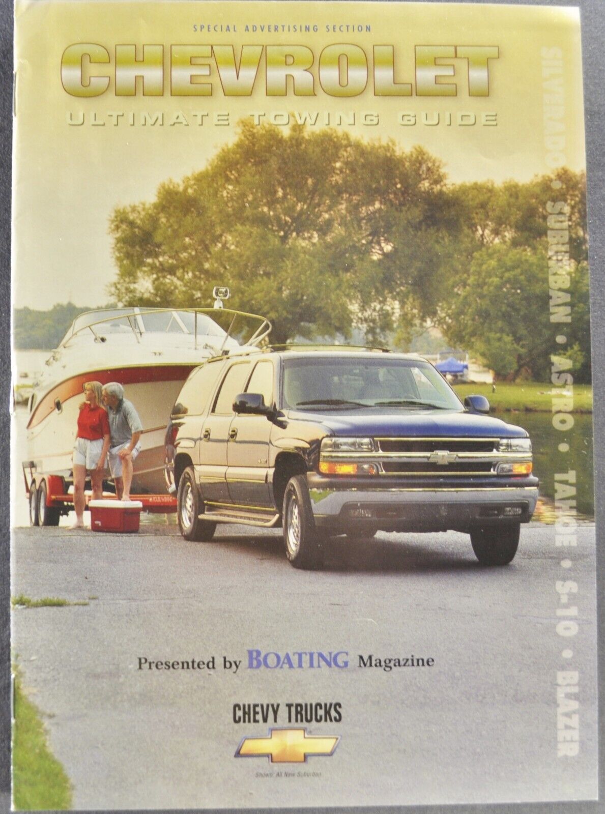 2000 Chevrolet Truck Towing Brochure Silverado Pickup Blazer Suburban S-10 Tahoe