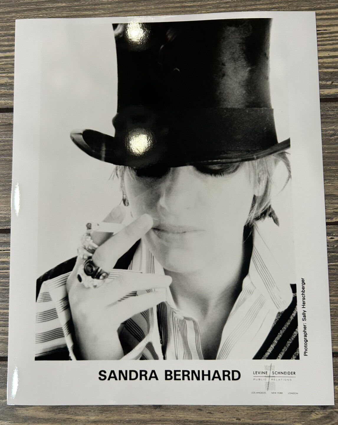 Vintage Sandra Bernhard Press Release Photo 8x10 Black White