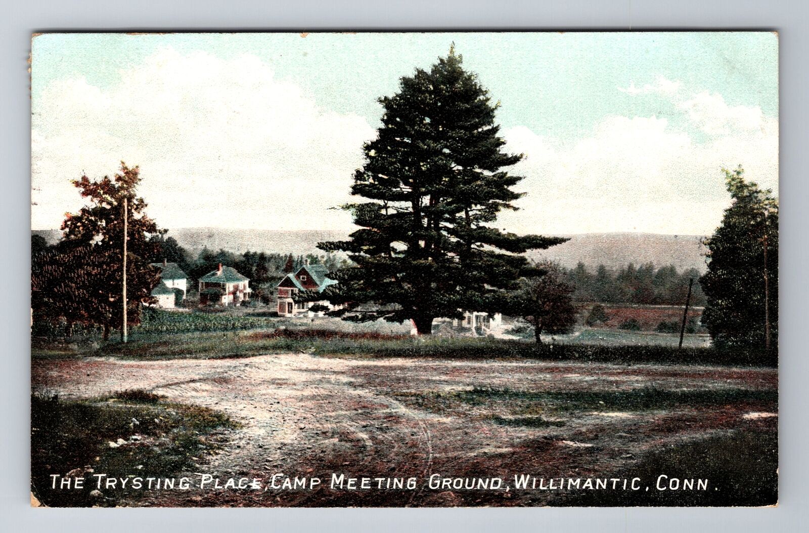 Willimantic, CT-Connecticut, The Trysting Place, Camp Grounds, Vintage Postcard