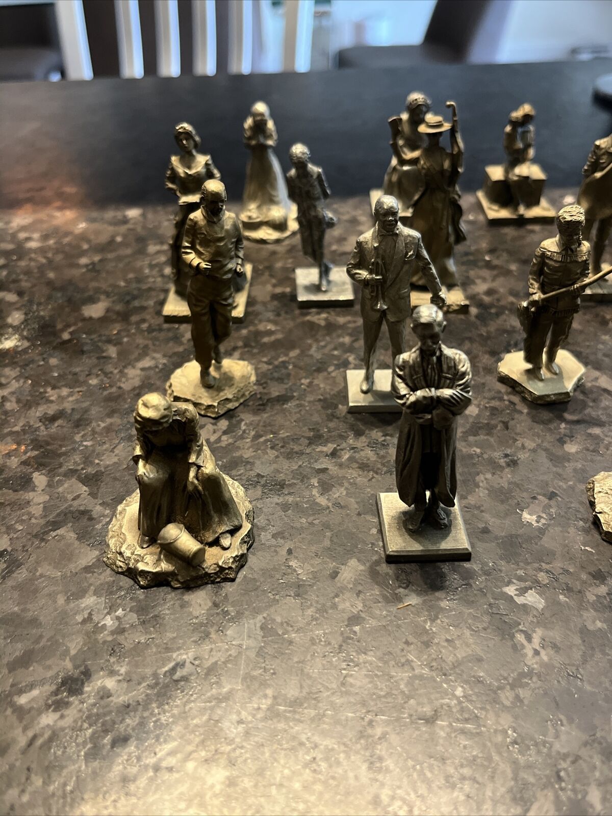 The Saturday Evening Post Pewter Figurine Lot Of 21
