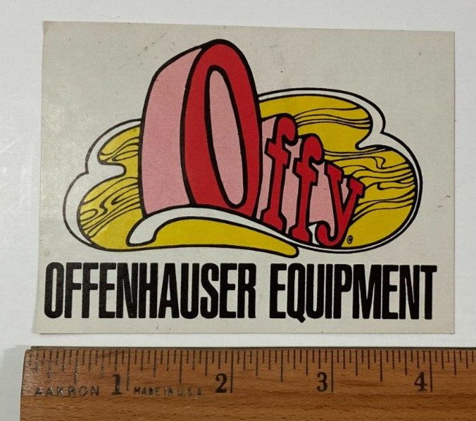 OFFY Offenhauser Equipment - Original Vintage 1960\'s 70\'s Racing 3 1/4\