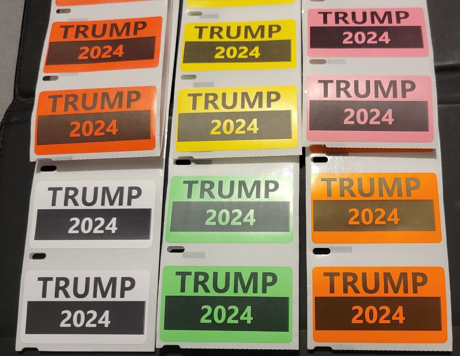 TRUMP 2024 Color Stickers - Lot of 50 - Decals - Joe Biden Donald Trump Pack Lot