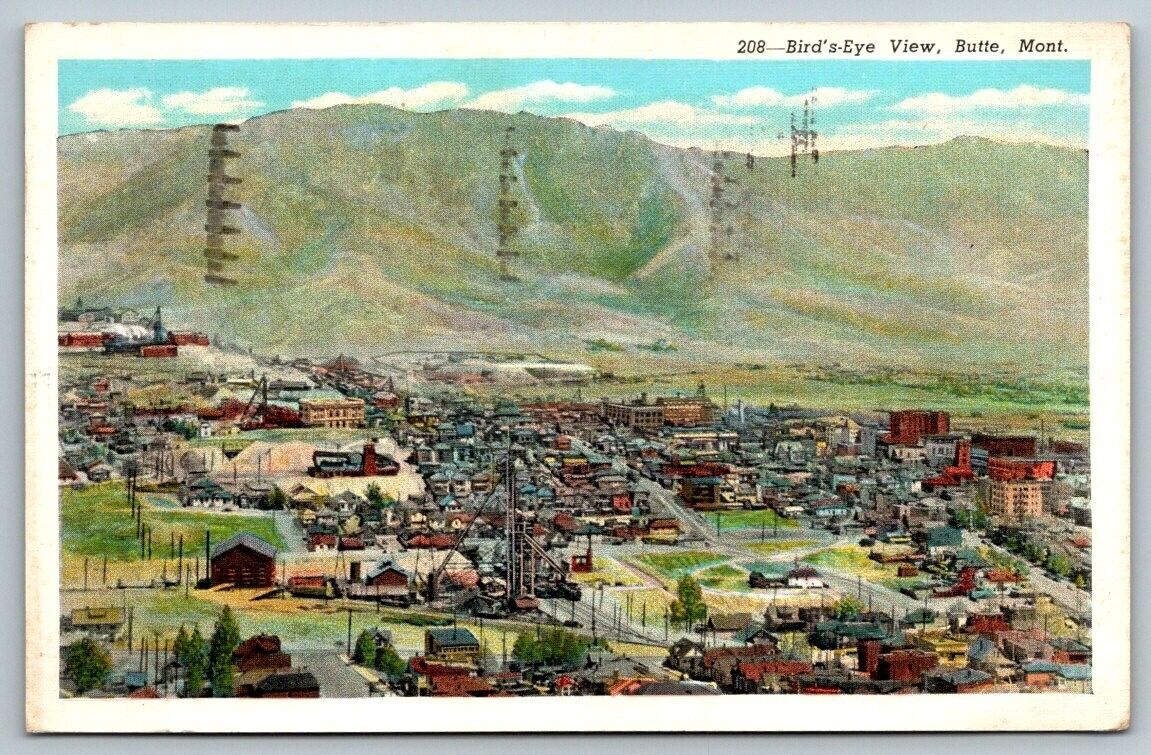 1940  Butte  Montana  Postcard
