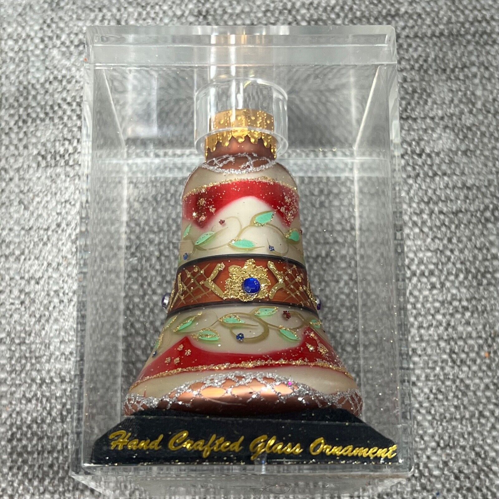 Unique Treasures Collection Hand Crafted Glass Bell Ornament Limited Series