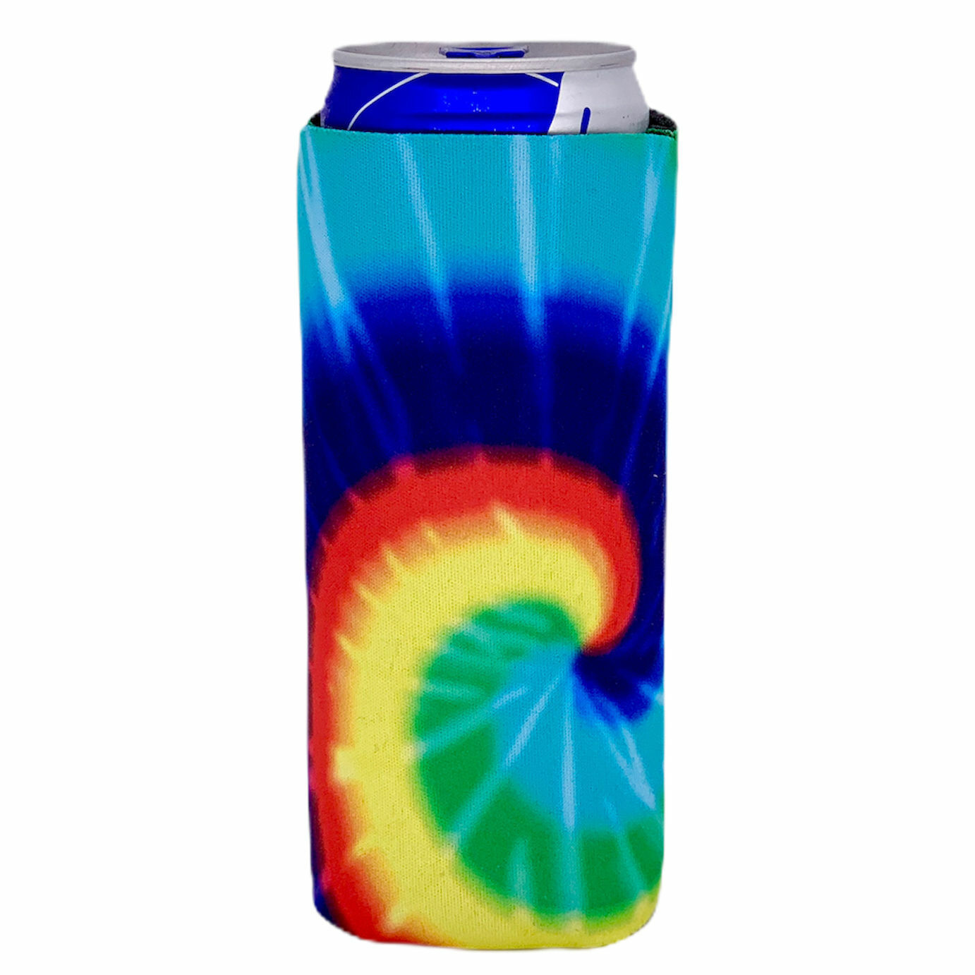 Tie Dye Slim Can Coolie; Compatible with Ultra, Skinny