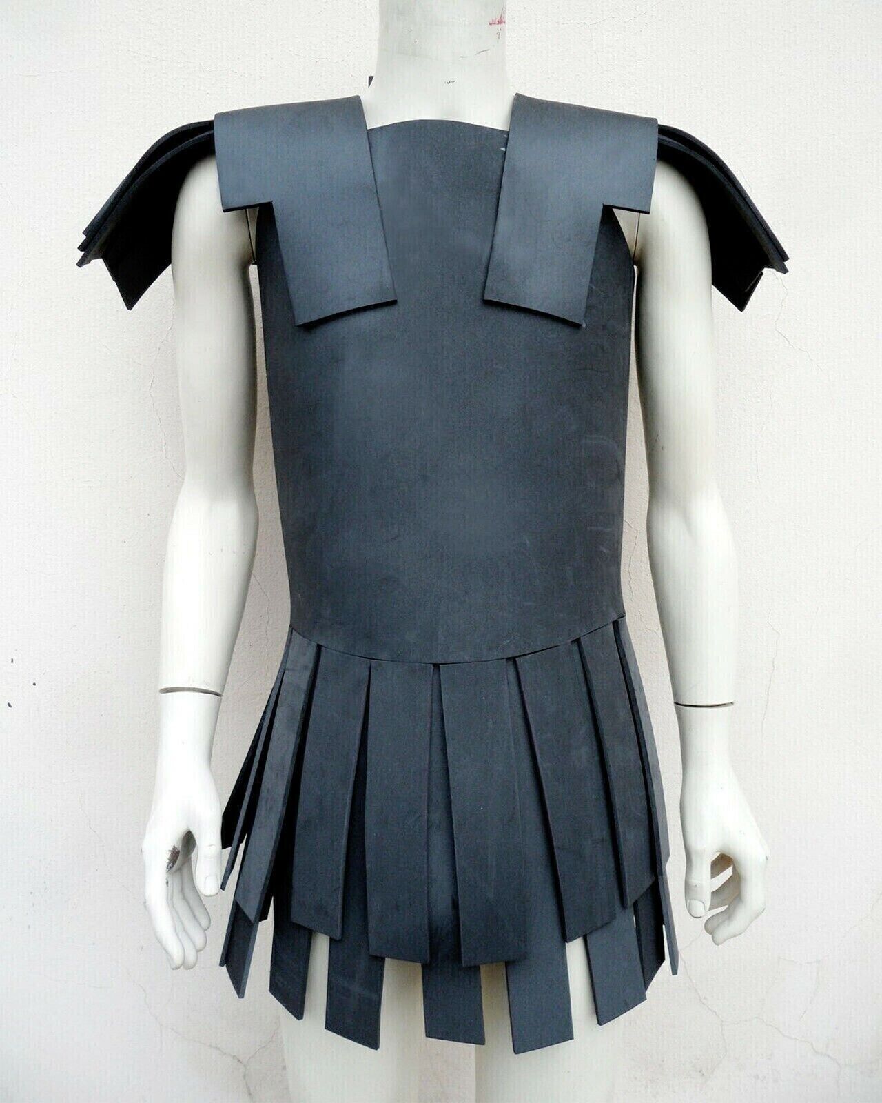 Roman Leather Subermail Black Greek Linothorax Under Armour Costume