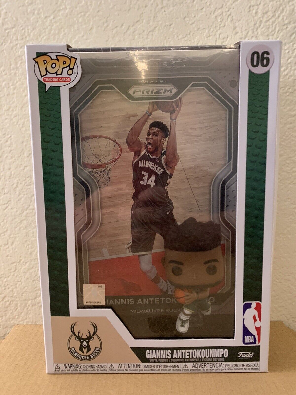 NEW Funko Pop NBA Covers Trading Cards: Giannis Antetokounmpo #06 Collectible