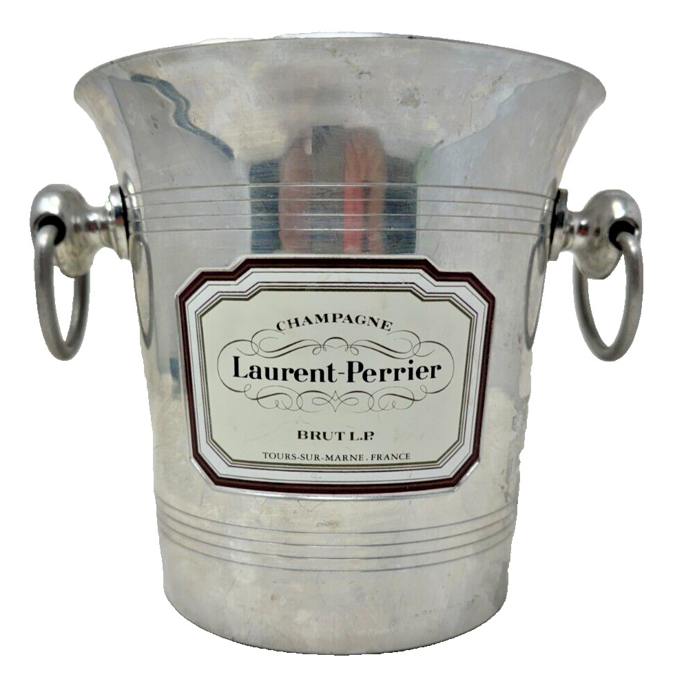 Aluminum Laurent-Perrier Champagne Bucket - Authentic & Stylish Wine Cooler