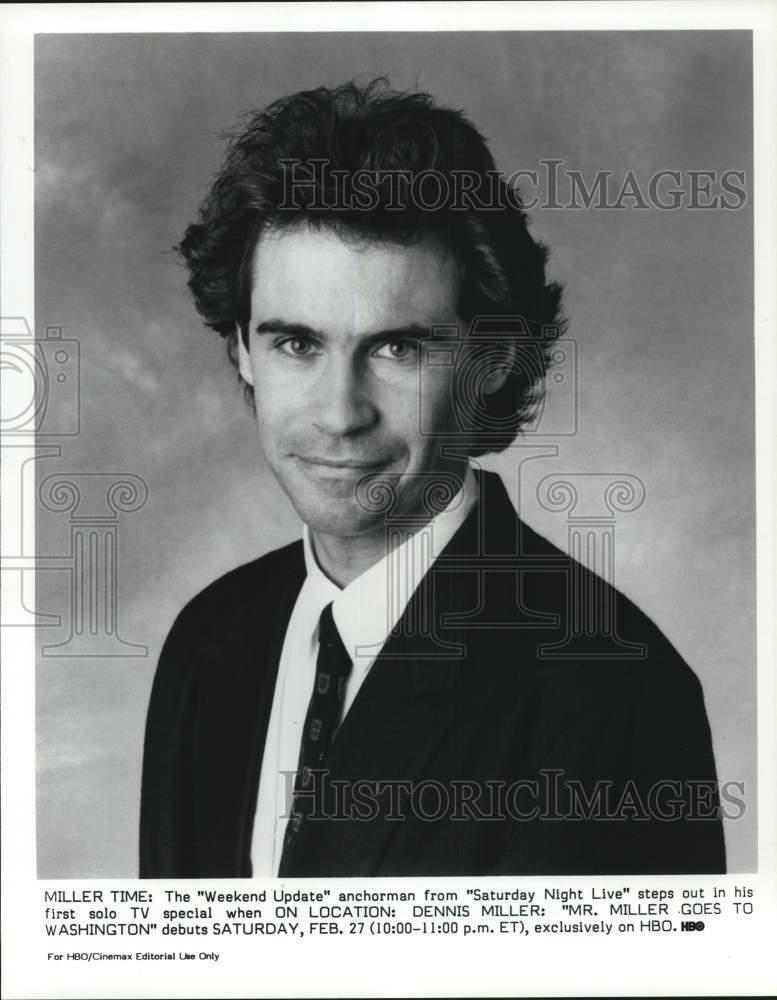 1988 Press Photo Dennis Miller in \
