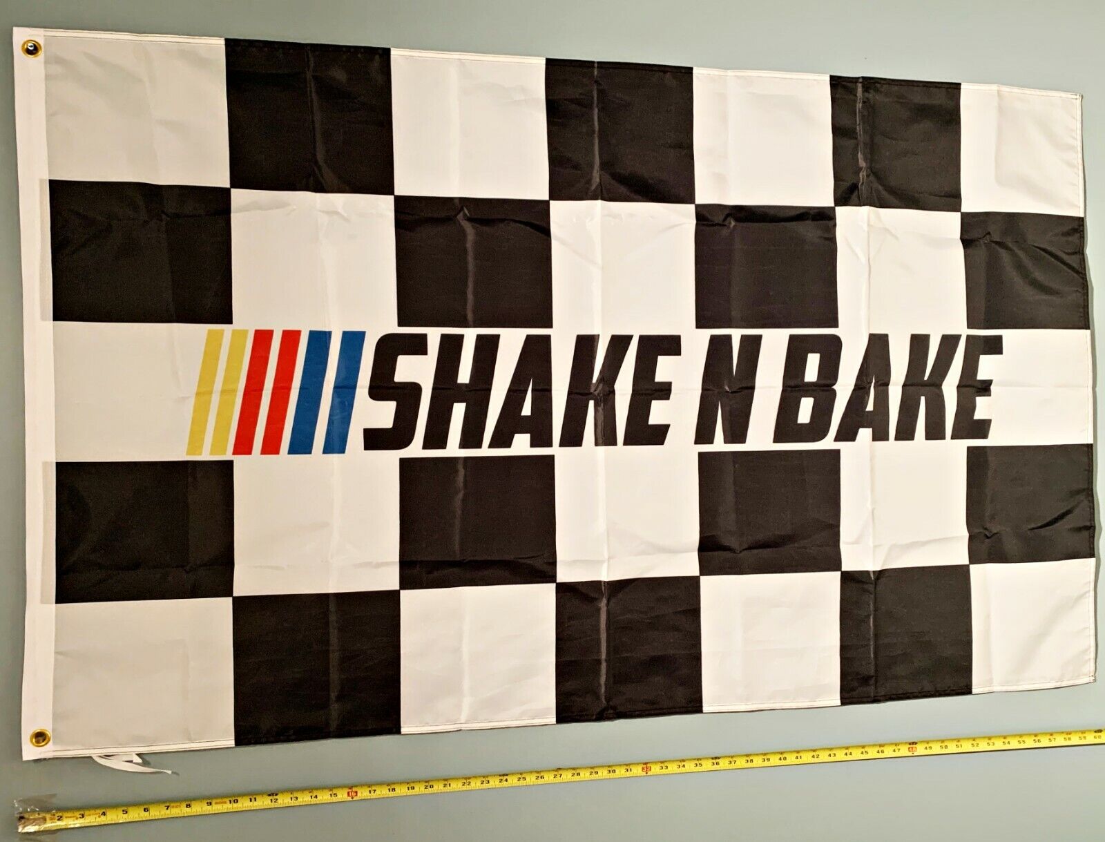 SHAKE N BAKE *FREE SHIP USA SELLER* Nascar Sprint Car Racing Poster Sign 3x5\'