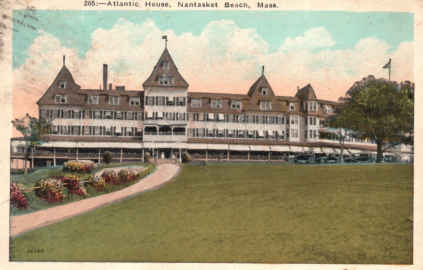 Vintage Postcard 1925 Atlantic House Nantasket Beach Massachusetts M. Abrams Pub