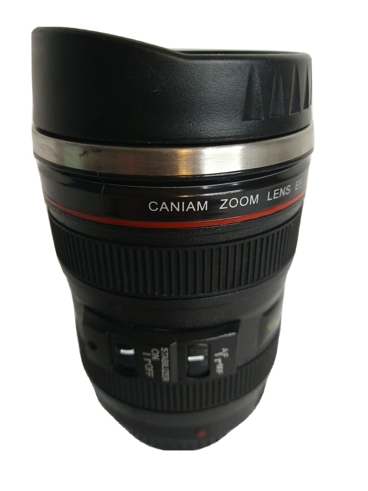 Canon Caniam Ultrasonic Coffee Mug Camera Zoom Lens Cup Tea Milk Travel Thermo