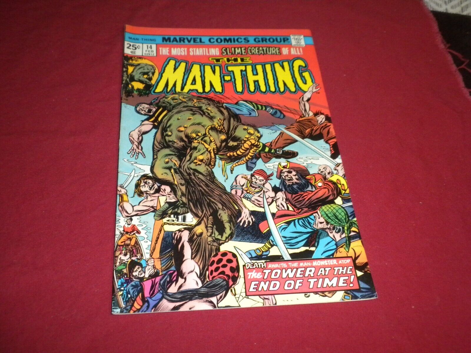 BX5 Man-Thing #14 marvel 1975 comic 7.5 bronze age NICE COPY SEE STORE