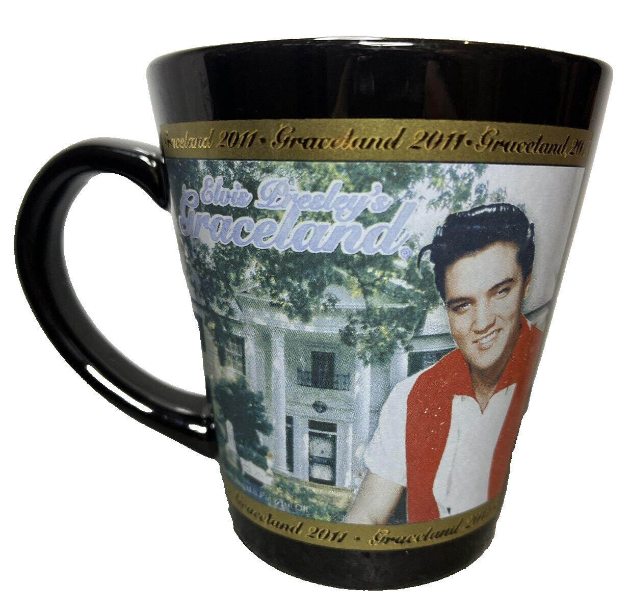 Elvis Presley Graceland 2011 Coffee Vintage Collectable Display
