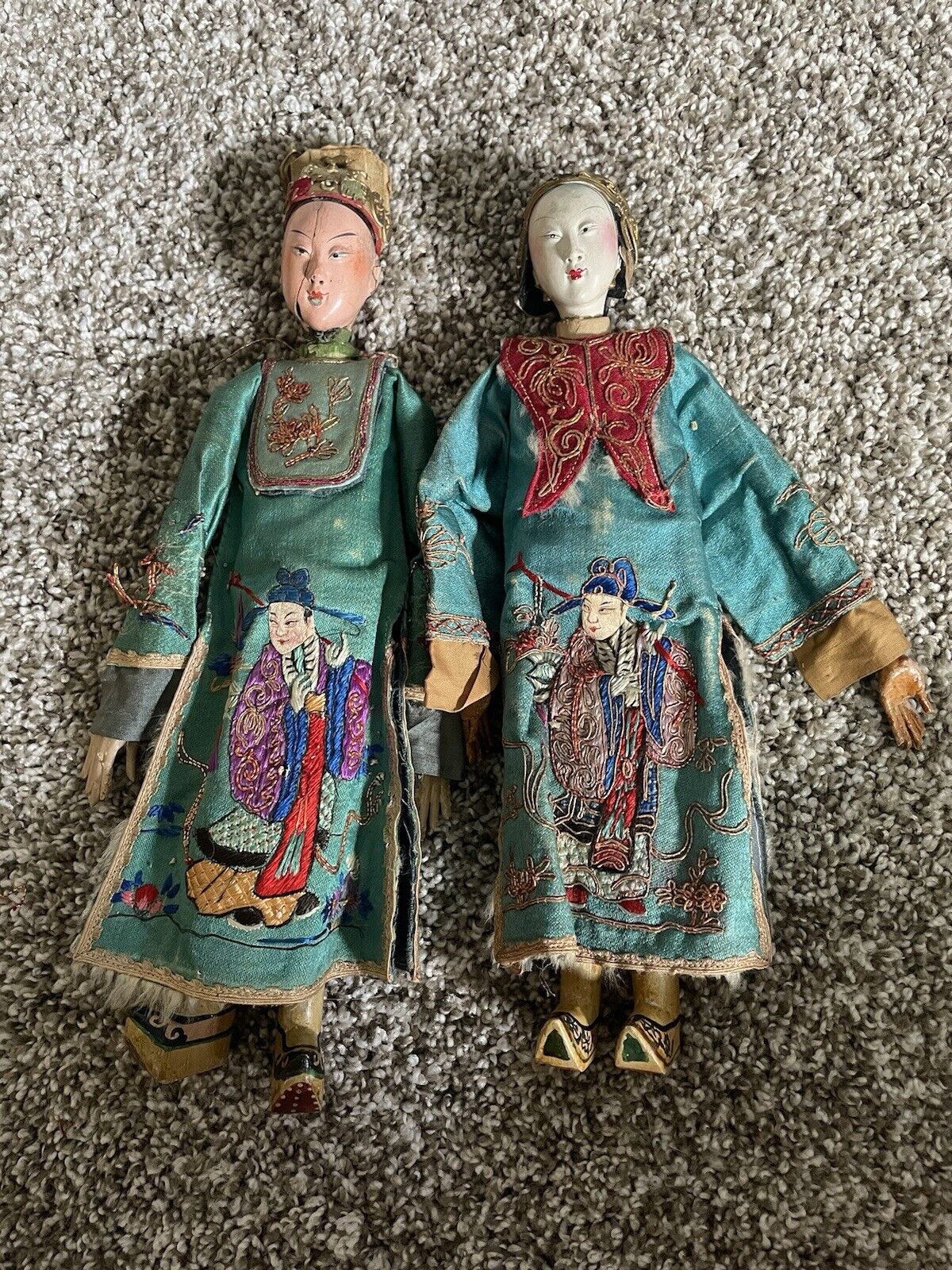 Antique Chinese Opera House Dolls