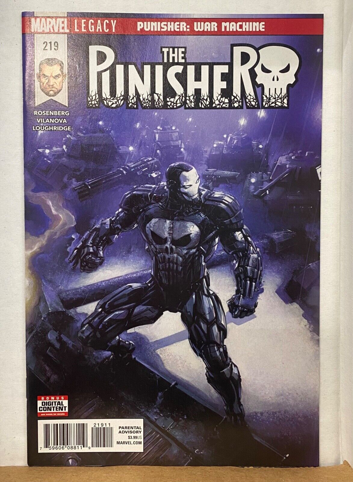 Punisher 219 1st full Appearance Punisher War Machine Armor