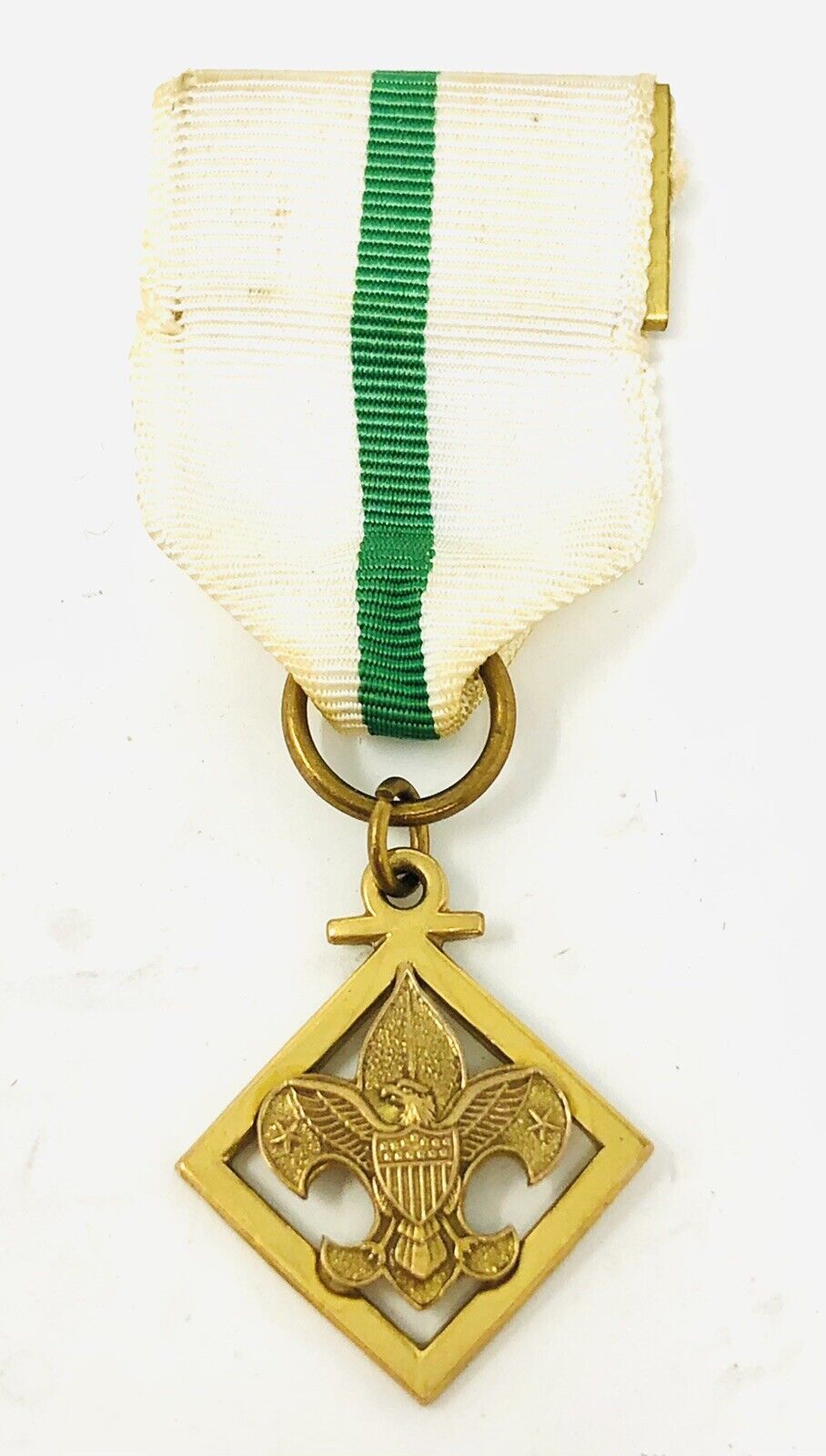 Vintage 1/20th 10K Gold Filled Cub Scout BSA Organization Ribbon Medal Pin OA22