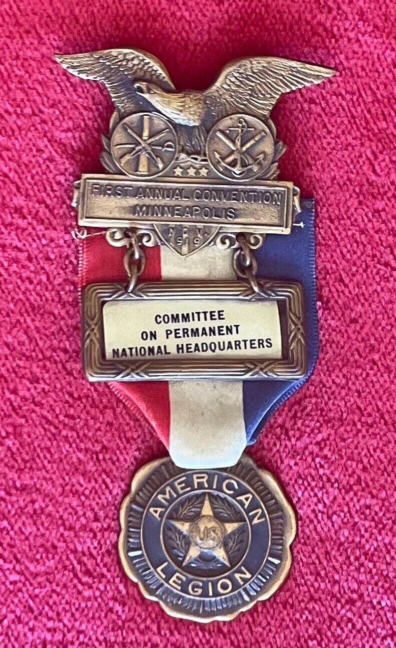 AMERICAN LEGION FIRST NATIONAL CONVENTION MEDAL - HELD IN MINNEAPOLIS NOV. 1919