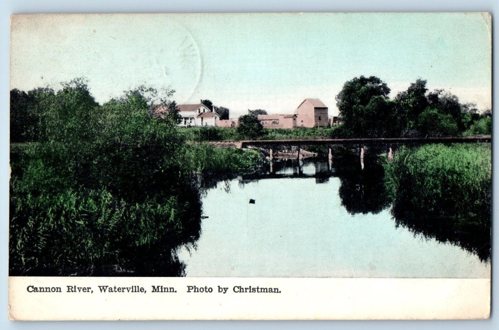 Waterville Minnesota Postcard Cannon River Exterior View c1908 Vintage Antique