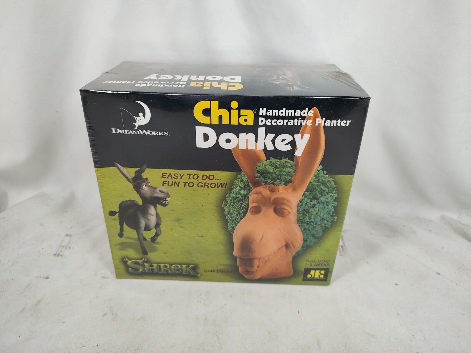 VTG Sealed Chia Pet Donkey Plant From Shrek DreamWorks Movie Cartoon Character