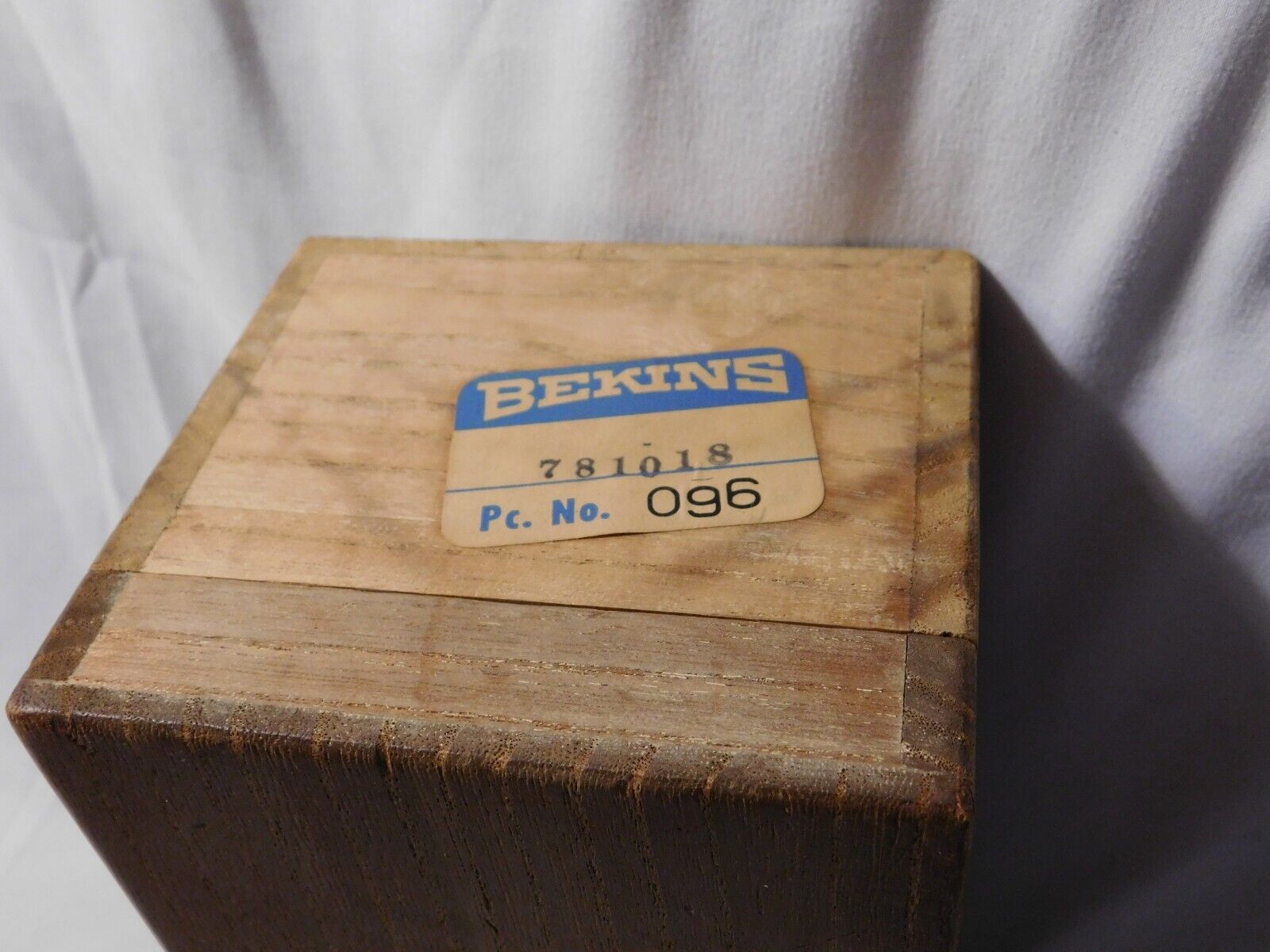 Vintage Wood Bekins Box with Yukan Yomiru and Collier\'s Magazine Ad