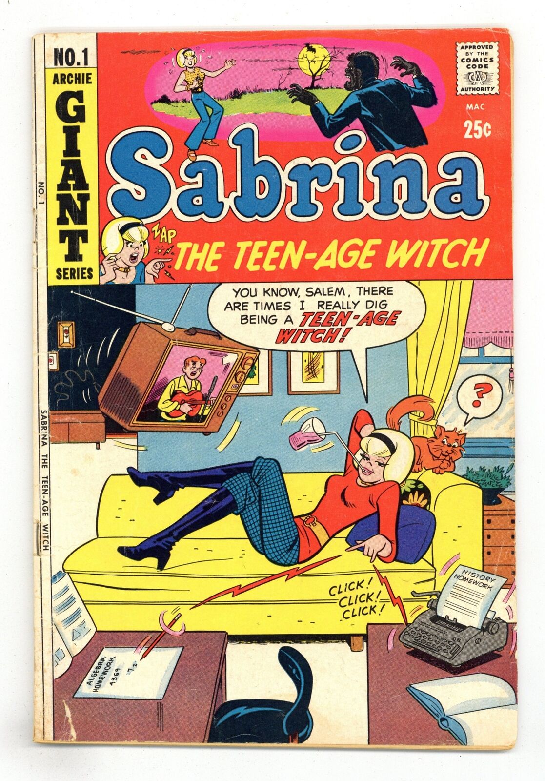 Sabrina the Teenage Witch #1 VG 4.0 1971
