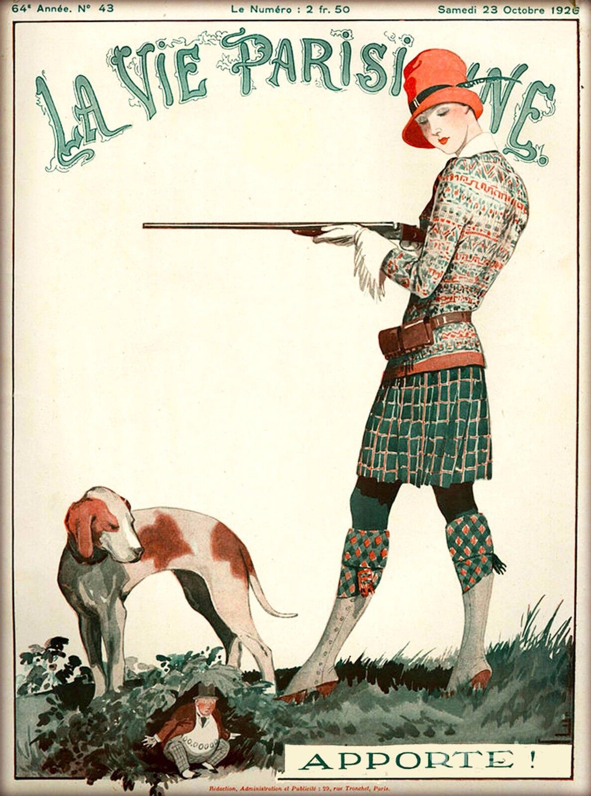 1926 La Vie Parisienne Apporte French France Travel Advertisement Poster Print