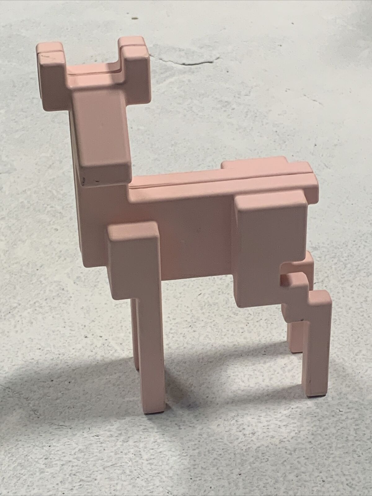 Ikea Monika Mulder Metal Enameled Art Deco Deer Pastel Pink Pixel Art Minecraft