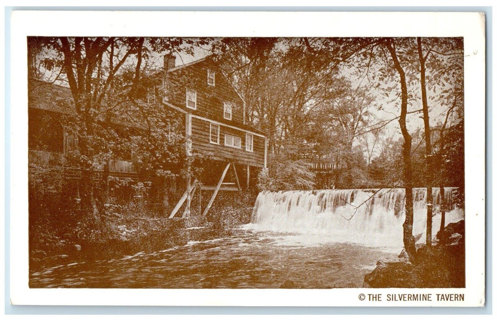 The Silvermine Tavern Old Mill Silvermine Norwalk Connecticut CT Postcard