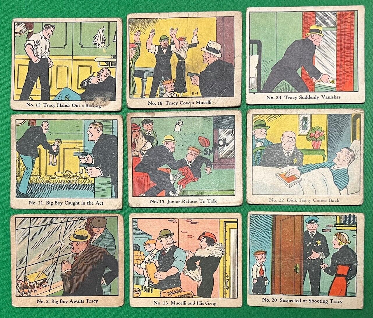 1937 Dick Tracy (44) Card Lot *$1000+ Comps* Caramels Chocolates TV Movie