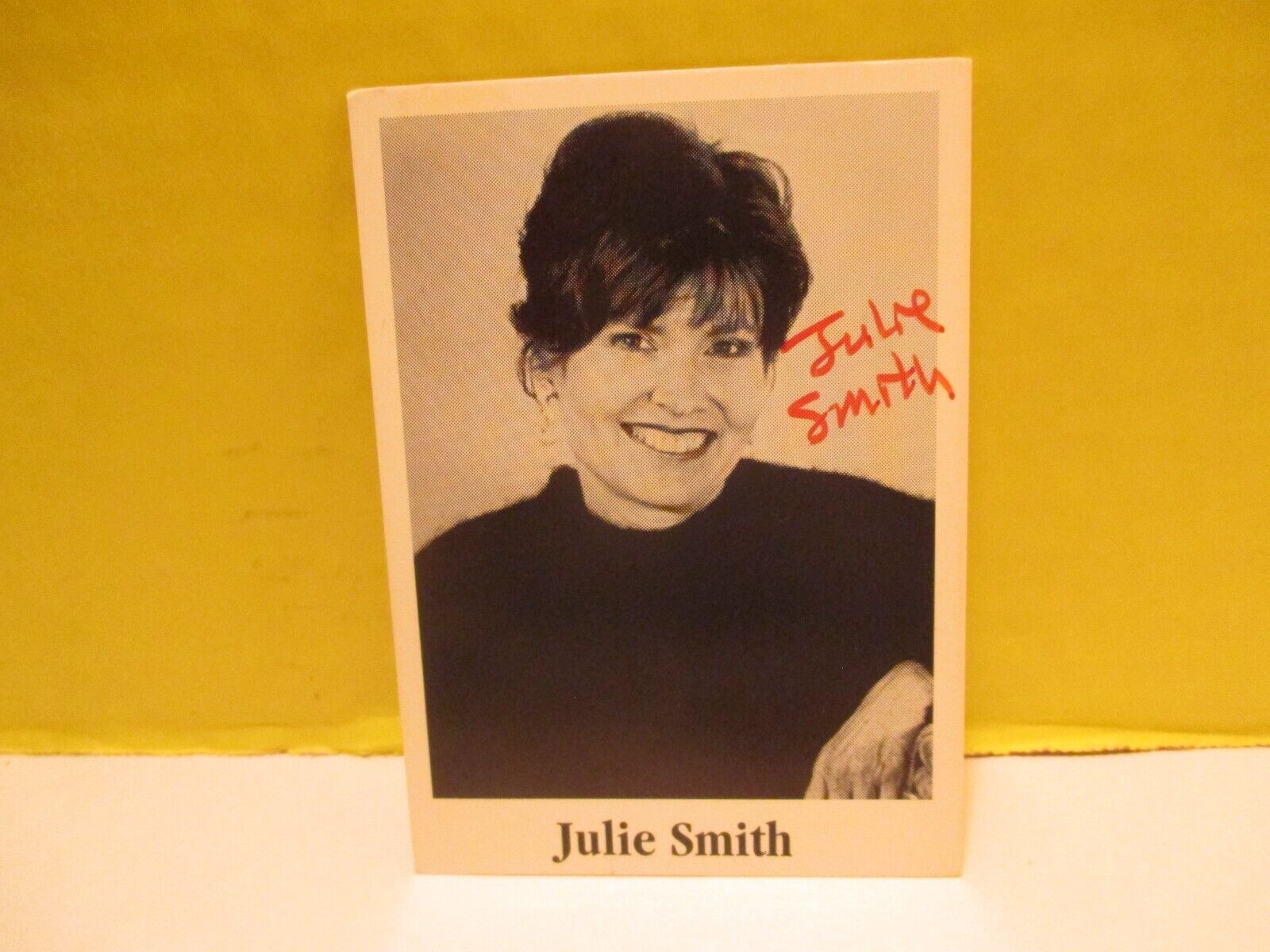 Booksmith Author Trading Card #10 signed JULIE SMITH 1993 for JAZZ FUNERAL