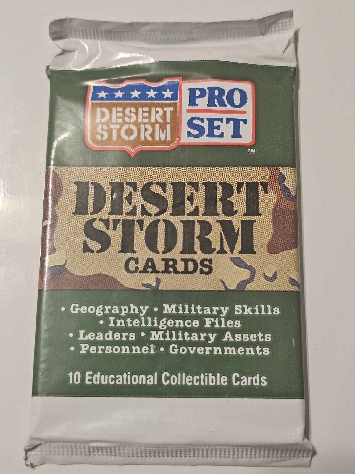 1991 Pro Set Desert Storm Card Pack Sealed NEW