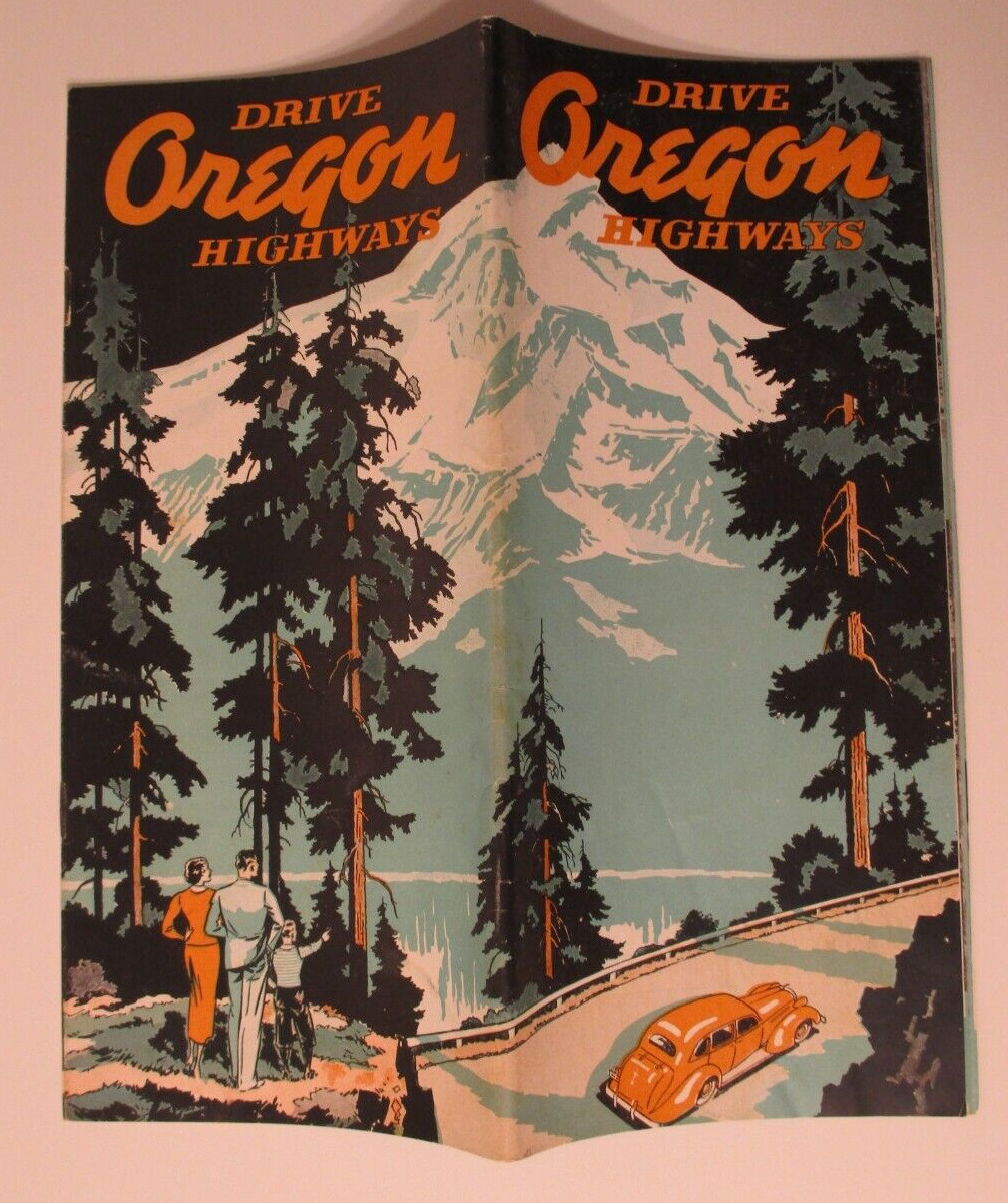 NICE DRIVE OREGON HIGHWAYS 24 Page Booklet w/ Photos, Map etc...