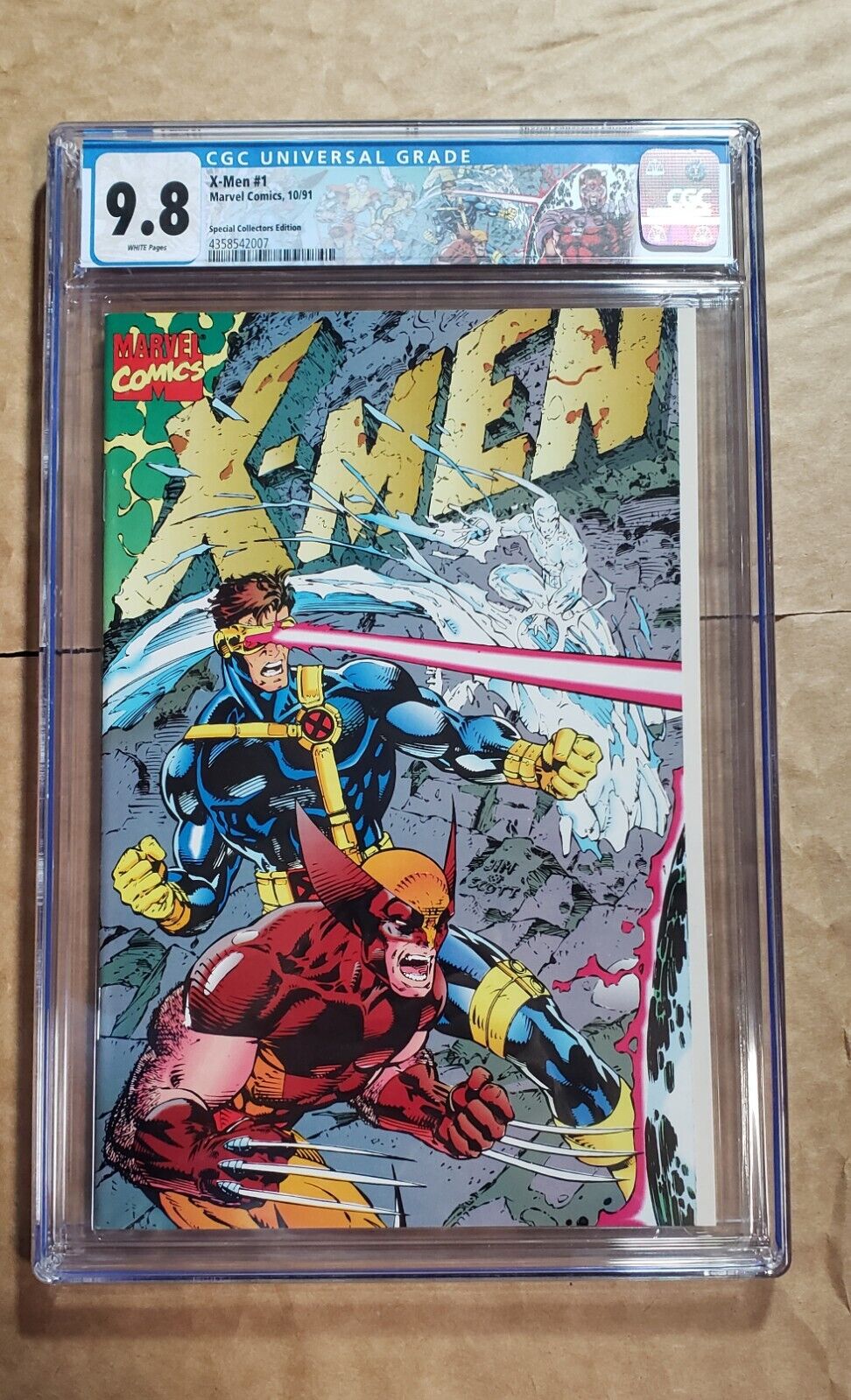 X-Men #1 CGC 9.8 Special Edition with Custom Label, Jim Lee Marvel 10/91 
