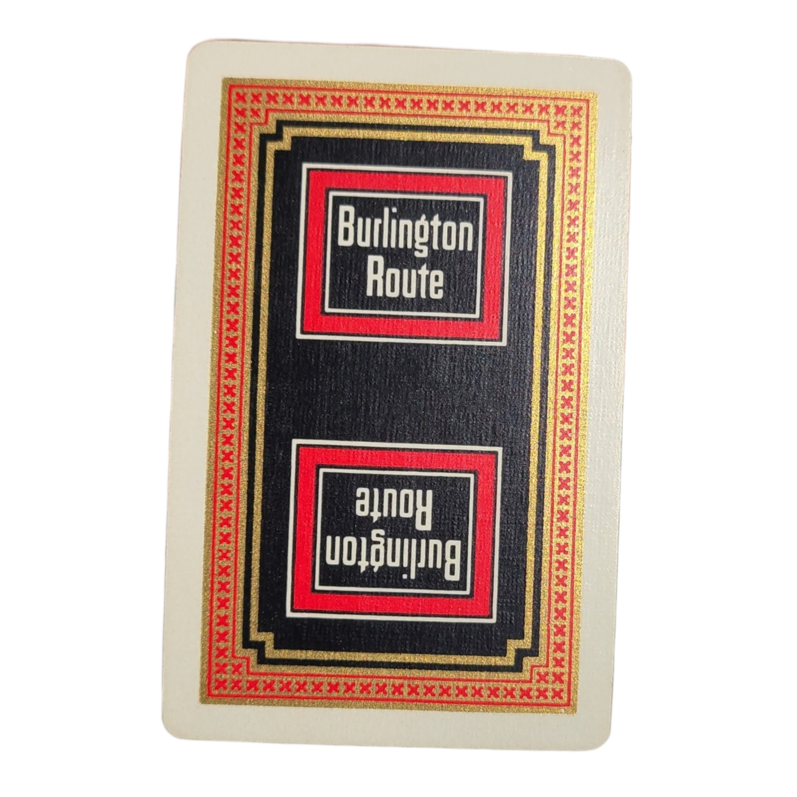 RARE Burlington Route Railroad JOKER Vintage Single Playing Card Swap