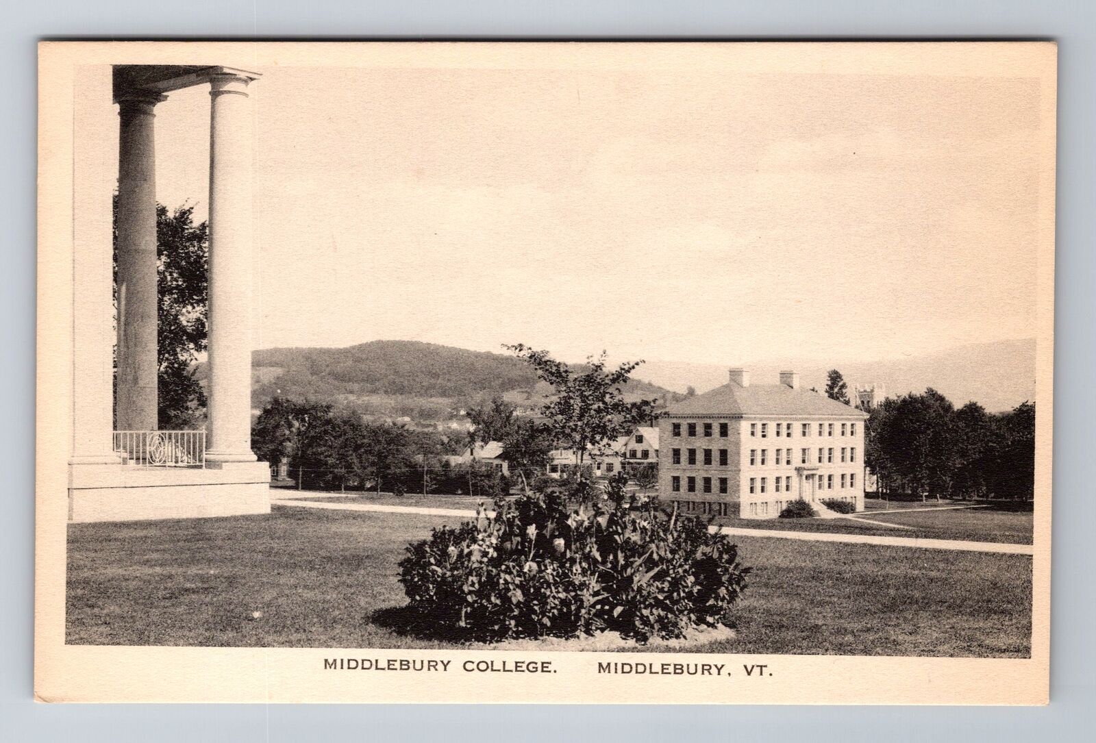 Middlebury VT-Vermont, Middlebury College, Antique, Vintage Postcard