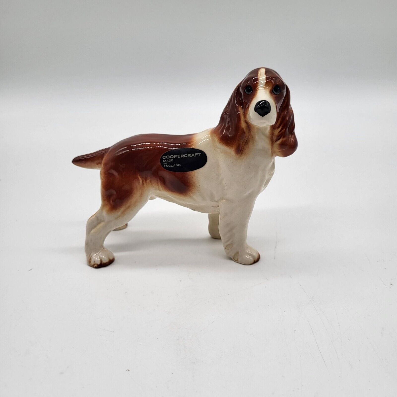 Vintage Coopercraft England Porcelain Spaniel Dog Figurine